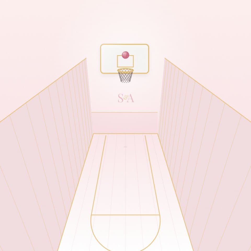 Free Throw wedding invitation mini-game