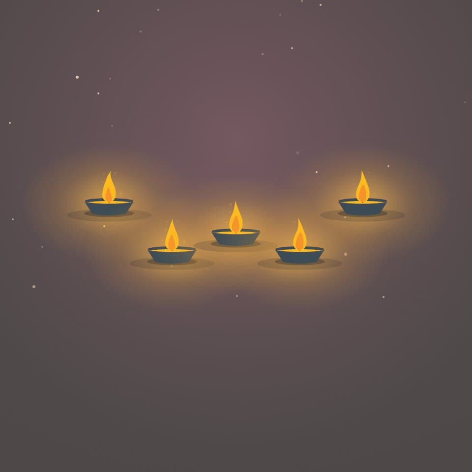 Light the Diyas wedding invitation mini-game