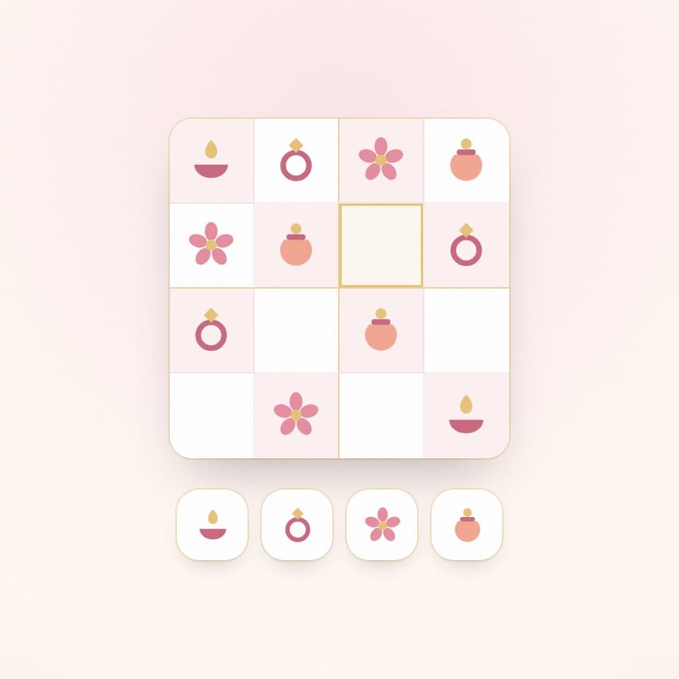 Mini Sudoku wedding invitation mini-game